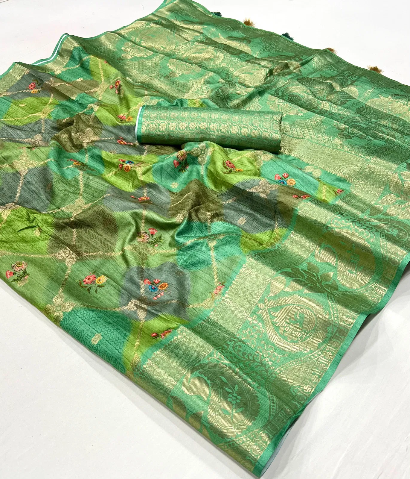 SRC 9629 Colour Soft Bambu Digital Printed Sarees Wholesale Shop In Surat